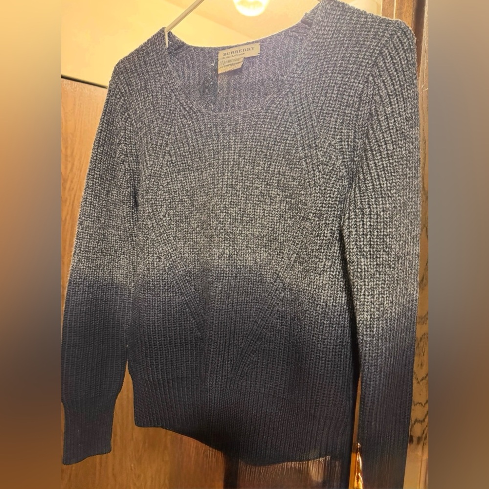 Charcoal Ombré Knit Sweater
